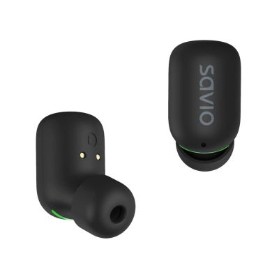 4. SAVIO BEZPRZEWODOWE SŁUCHAWKI BLUETOOTH 5.1 IPX5 TWS-09