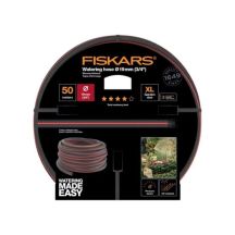 Fiskars 1027111 wąż ogrodowy 50 m Nad ziemią Czarny, Czerwony