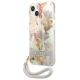2. Etui Guess Flower Strap na iPhone 13 mini - fioletowe