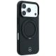 4. Etui Mercedes Leather with Ring Stand MagSafe do iPhone 18 Pro / 17 Pro - czarne