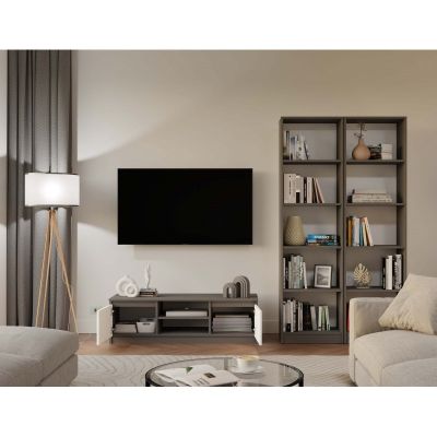 12. REGAŁ NA KSIĄŻKI 50 CM ANTRACYT