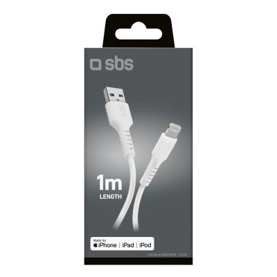 2. Kabel SBS TECABLEUSBIP589W USB-A - Lightning - biały