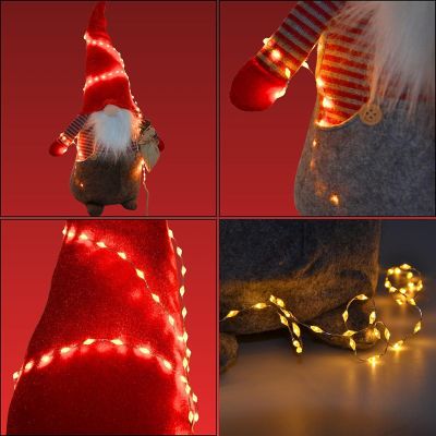 5. LAMPKI DRUCIKI NA BATERIE GIRLANDA 90 LED CIEPŁY BIAŁY FLASH LUCA