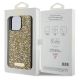 8. Etui Guess Rhinestone Metal Logo na iPhone 15 Pro - żółte