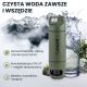 7. Extralink PURISOO+ BUTELKA Z SYSTEMEM FILTRUJACYM Z POMPKA 400ML FILTR UF + ACF Butelka filtrująca wodę 0,4 l Zielony, Oliwkowy