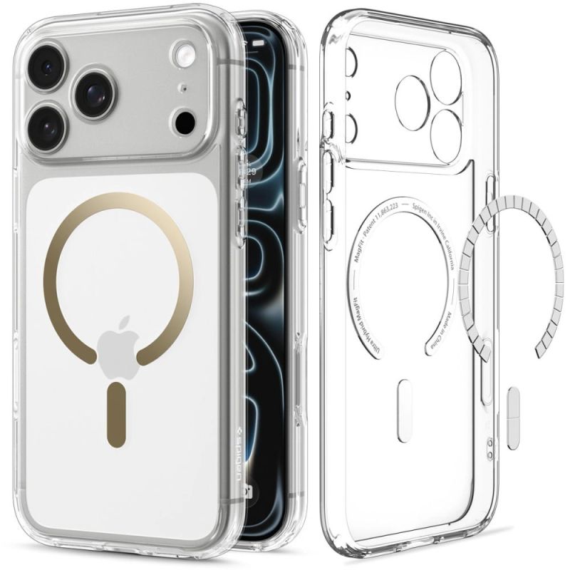 2. Etui Spigen Ultra Hybrid Mag MagSafe na iPhone 18 Pro / 17 Pro - przezroczysto-złote