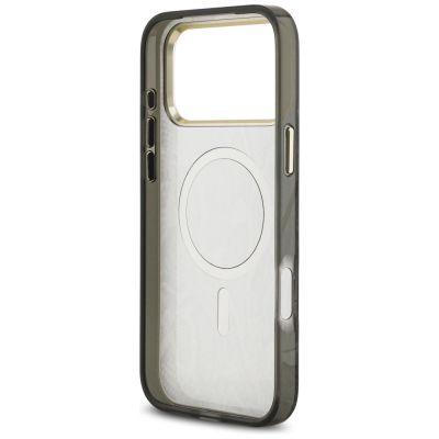 7. Etui Guess Python Pattern MagSafe na iPhone 17 Pro Max - czarne