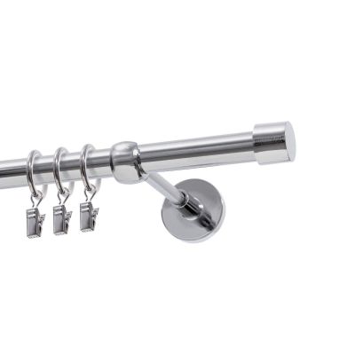 KARNISZ POJEDYNCZY FI 19 MM  CHROM 320 CM LUNA Z KÓŁKAMI KOWALSKI