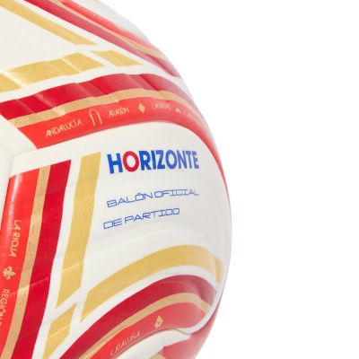 3. Piłka nożna adidas Spain RFEF 26/27 Pro biało-czerwono-pomarańczowa KE5082