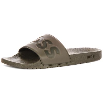 3. BOSS SHOES ARYEH_SLID_NPVLG DARK GREEN (50536835-302)