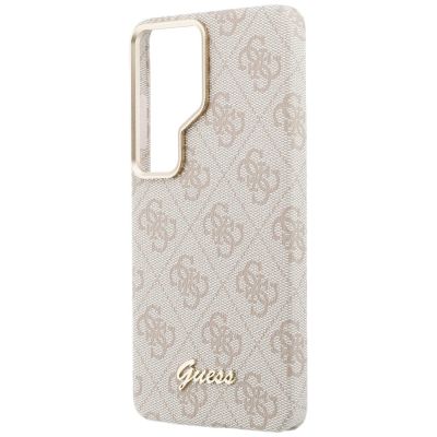 6. Etui Guess 4G Script MagSafe na Samsung Galaxy S26 Ultra - różowe