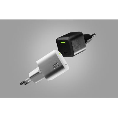 9. GREEN CELL ŁADOWARKA USB-C GAN GC POWERGAN 33W PD 3.0 QC 3.0 USB-C BIAŁA