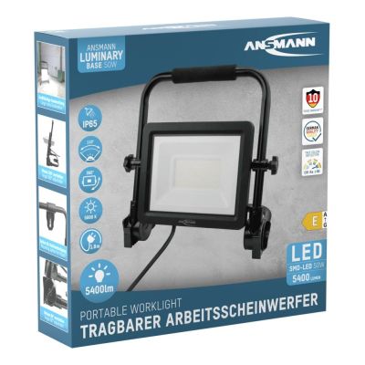 8. Lampa przemysłowa Ansmann FL50W-AC Industrial light EEC E (A - G) 50 W 5400 lm Daylight white 1600-0627