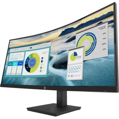 3. HP P34hc G4 monitor komputerowy 86,4 cm (34") 3440 x 1440 px Quad HD LED Czarny