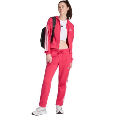6. Spodnie damskie adidas Essentials 3-Stripes French Terry Cuffed różowe KF8339