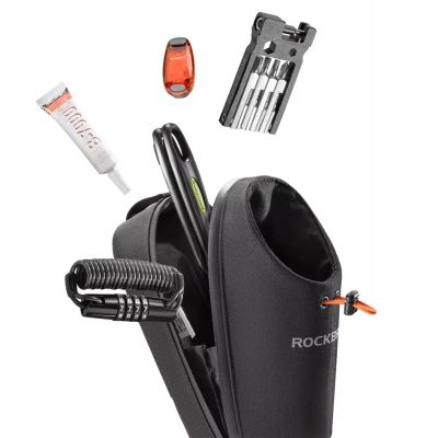 5. Torba rowerowa Rockbros P002 na kierownicę kompatybilna z hulajnogami i miejskimi rowerami składanymi 1.5L - czarna