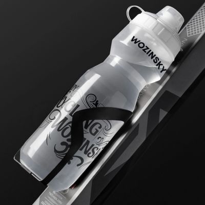 7. Bidon rowerowy Wozinsky WBR-01T 750ml - transparentny