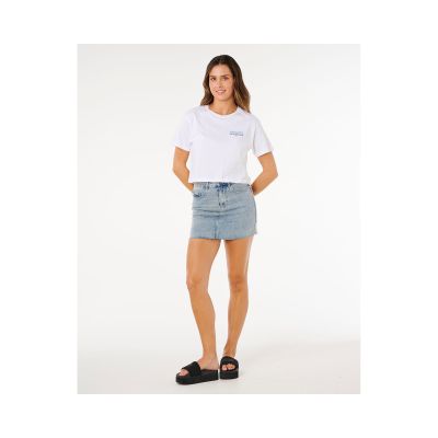 3. Koszulka damska RIP CURL Hayley O Crop Tee biała