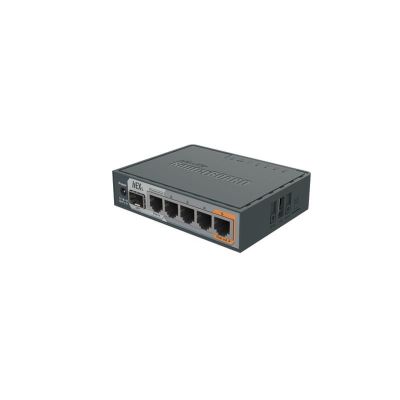 7. Router Mikrotik hEX S (RB760iGS) Total Ethernet  Ports:6; Architecture:MMIPS; CPU core:2
