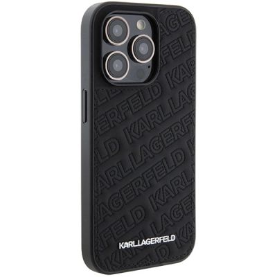 4. Etui Karl Lagerfeld Quilted K Pattern na iPhone 15 Pro - czarne