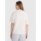 4. T-shirt oversize z nadrukiem damski 4F 4FRSS25TTSHF2692-11S