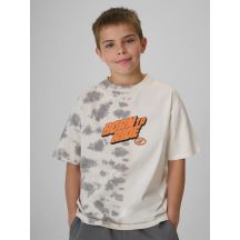 T-shirt bawełniany chłopięcy 4F 4FJRSS26TTSHM4168-91A