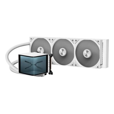 Chłodzenie wodne TRYX PANORAMA 360 AiO z wyświetlaczem 3D AMOLED - 360mm, biały