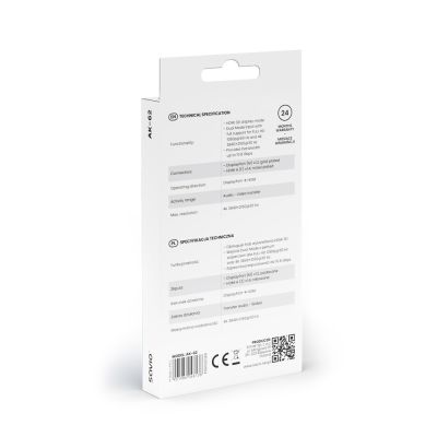 5. SAVIO ADAPTER DISPLAYPORT (M) V1.2 - HDMI A (F) V1.4, 4K AK-62
