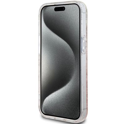 5. Etui Hello Kitty IML Gradient Electrop Crowded Kitty Head na iPhone 15 - różowe