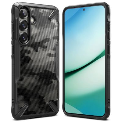 2. Etui Ringke Fusion X na Samsung Galaxy S25+ - czarny camo
