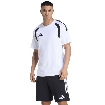Koszulka męska adidas Tiro 26 League Tee biało-czarna KC3698