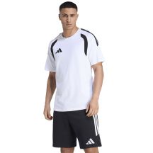 Koszulka męska adidas Tiro 26 League Tee biało-czarna KC3698