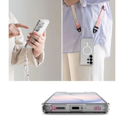 9. Etui Ringke Fusion Magnetic MagSafe na Samsung Galaxy S26 Ultra - przezroczyste
