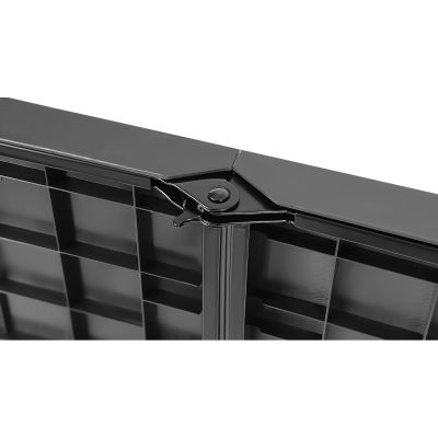 6. ZESTAW CATERINGOWY TURYSTYCZNY STÓŁ SKŁADANY 86,5x86,5x71CM I 4 KRZESŁA CZARNY