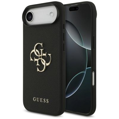 Etui Guess Grained Big 4G & Classic Logo na iPhone Air - czarne
