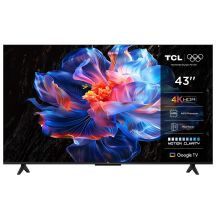Telewizor TCL 43P69K LED 43'' 4K Ultra HD Google TV Dolby AC4 DVB-T2 Czarny