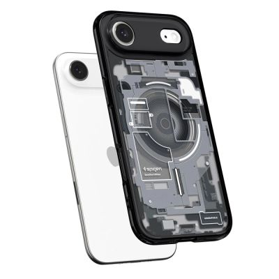5. Etui Spigen Ultra Hybrid MagSafe na iPhone 17 Air Zero One - czarne