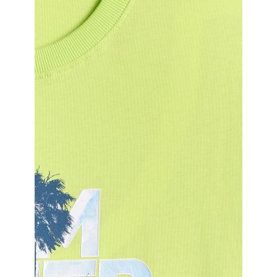 6. T-shirt oversize z nadrukiem męski 4F 4FWSS26TTSHM2784-42S