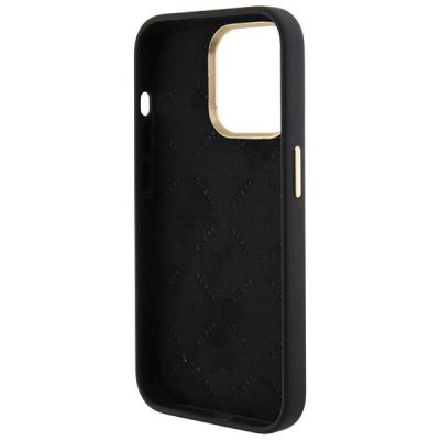 7. Etui Guess Silicone Logo Strass 4G do iPhone 15 Pro Max - czarne