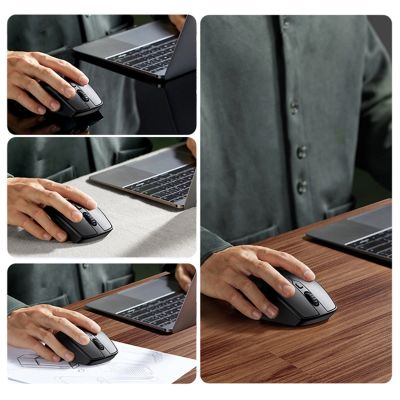 5. Bezprzewodowa mysz Ugreen MU101 ergonomiczna Bluetooth 2.4 GHz - niebieska