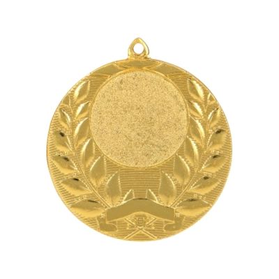 6. Medal złoty ogólny z miejscem na emblemat 25 mm - medal stalowy