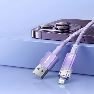 13. Baseus Explorer Series kabel przewód USB – Lightning 2,4A 2 m biały (CATS010102)
