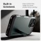 10. Etui Spigen Tough Armor MagSafe z podstawką na iPhone 16 Pro - zielone