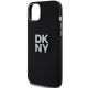 6. Etui DKNY Liquid Silicone Metal Logo na iPhone 15 / 14 / 13 - czarne