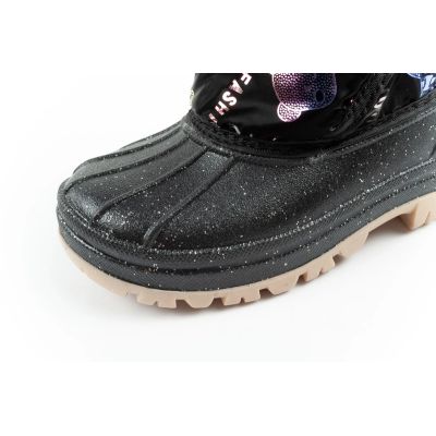 6. Lee Cooper buty zimowe śniegowce dziecięce ocieplane dla dziewczynki czarne