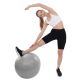 17. PIŁKA GIMNASTYCZNA DO ĆWICZEŃ FITNESS 65CM ANTIBURST SZARA