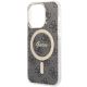 5. Etui Guess 4G MagSafe na iPhone 14 Pro - czarne