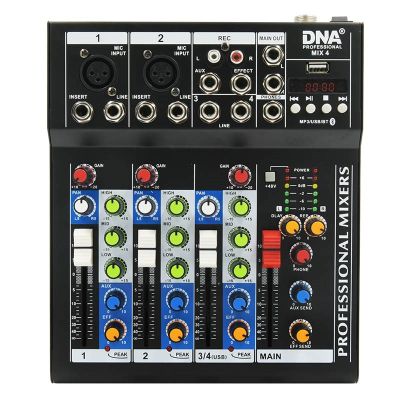 5. DNA MIX 4 - Mikser audio USB MP3 analogowy 4 kanały