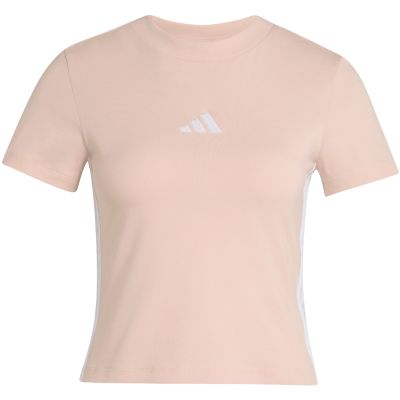 2. Koszulka damska adidas Essentials 3-Stripes Slim Baby pastelowy róż KD2343