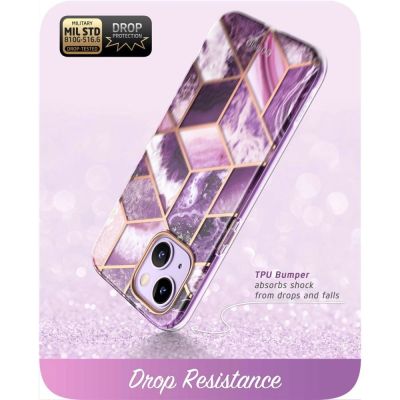 6. Etui Supcase Cosmo na iPhone 14 Plus - różowy marmur